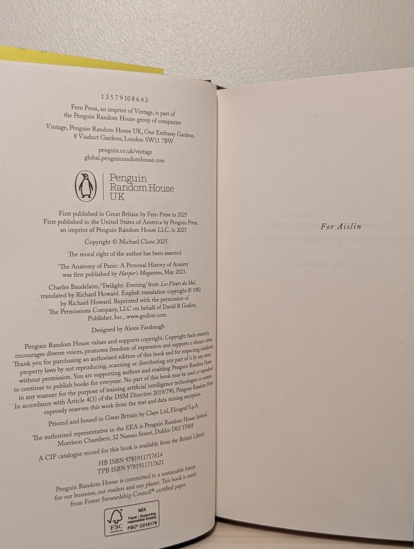 Pan by Michael Clune (First Edition) - Fialta Books