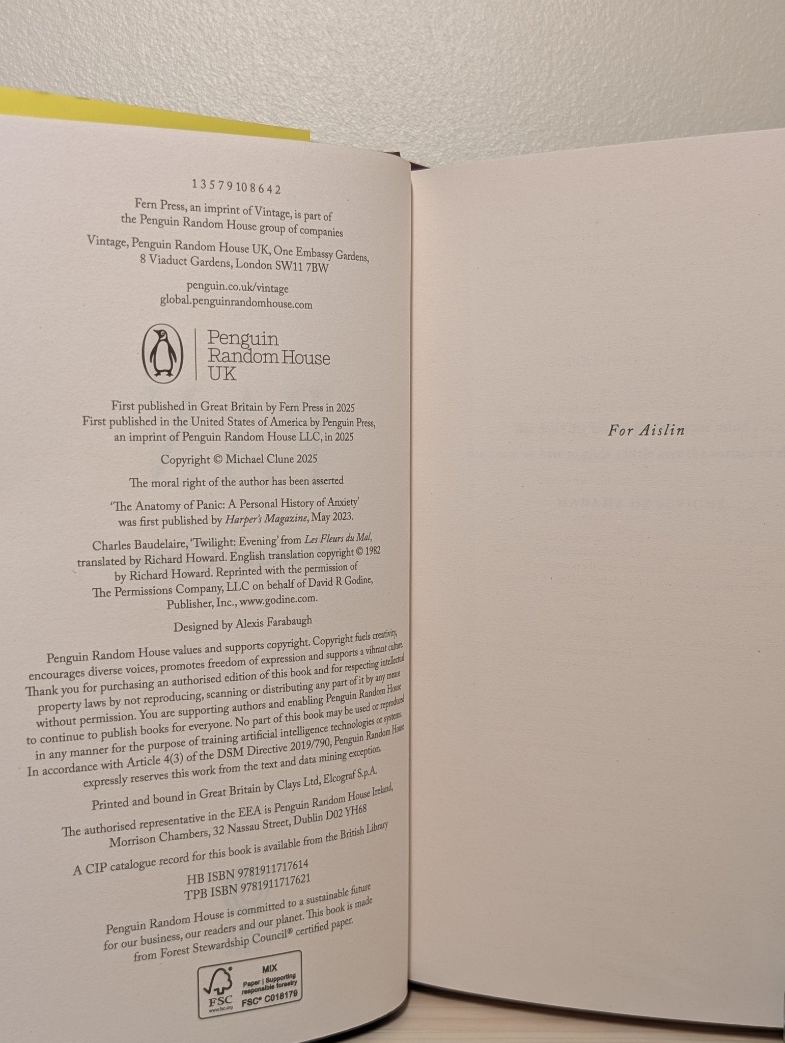 Pan by Michael Clune (First Edition) - Fialta Books