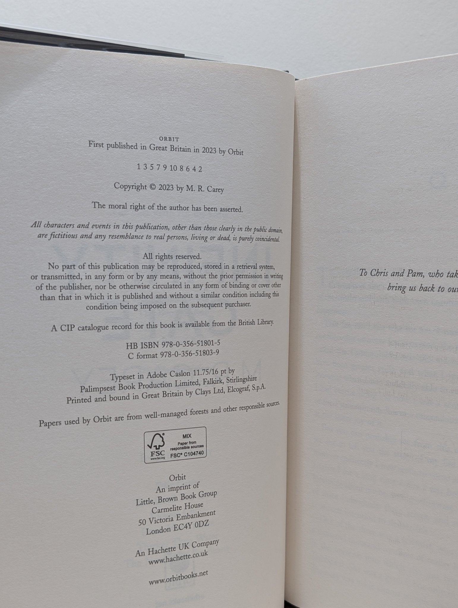 Pandominion: Infinity Gate; Echo of Worlds by M. R. Carey (Signed First Edition) - Fialta Books