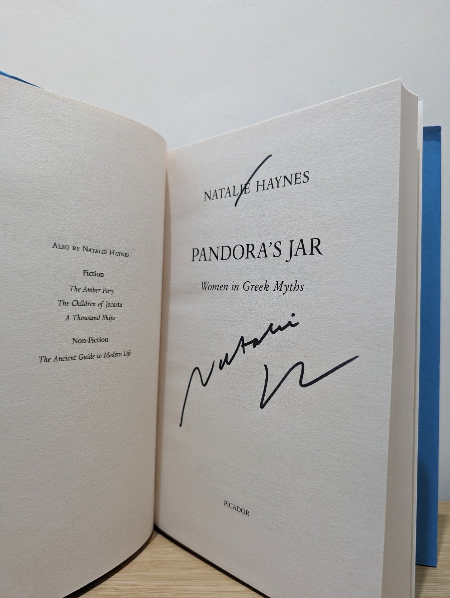 Pandora's Jar: Women in the Greek Myths by Natalie Haynes (Signed) - Fialta Books