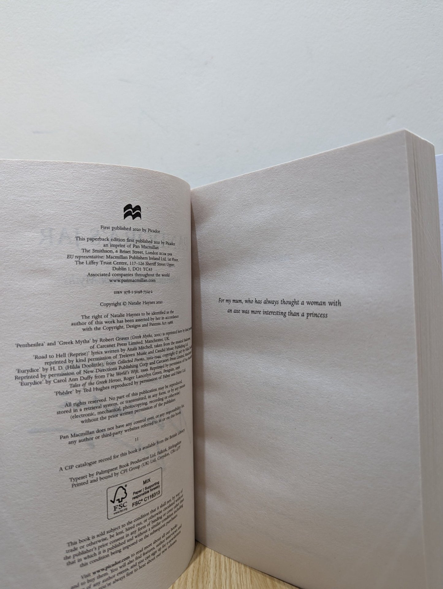 Pandora's Jar: Women in the Greek Myths by Natalie Haynes (Signed Paperback Edition) - Fialta Books