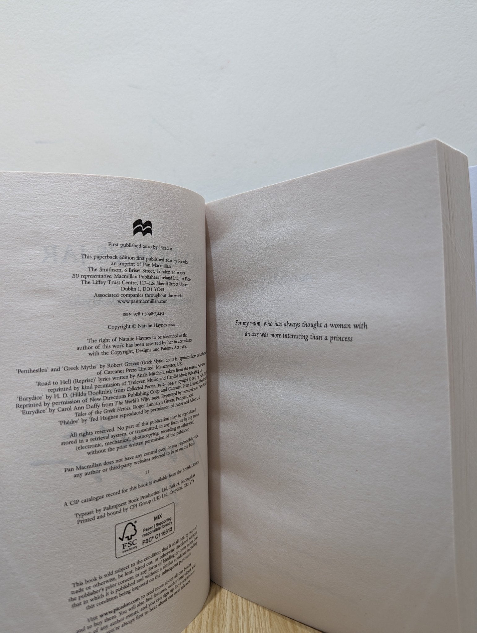 Pandora's Jar: Women in the Greek Myths by Natalie Haynes (Signed Paperback Edition) - Fialta Books