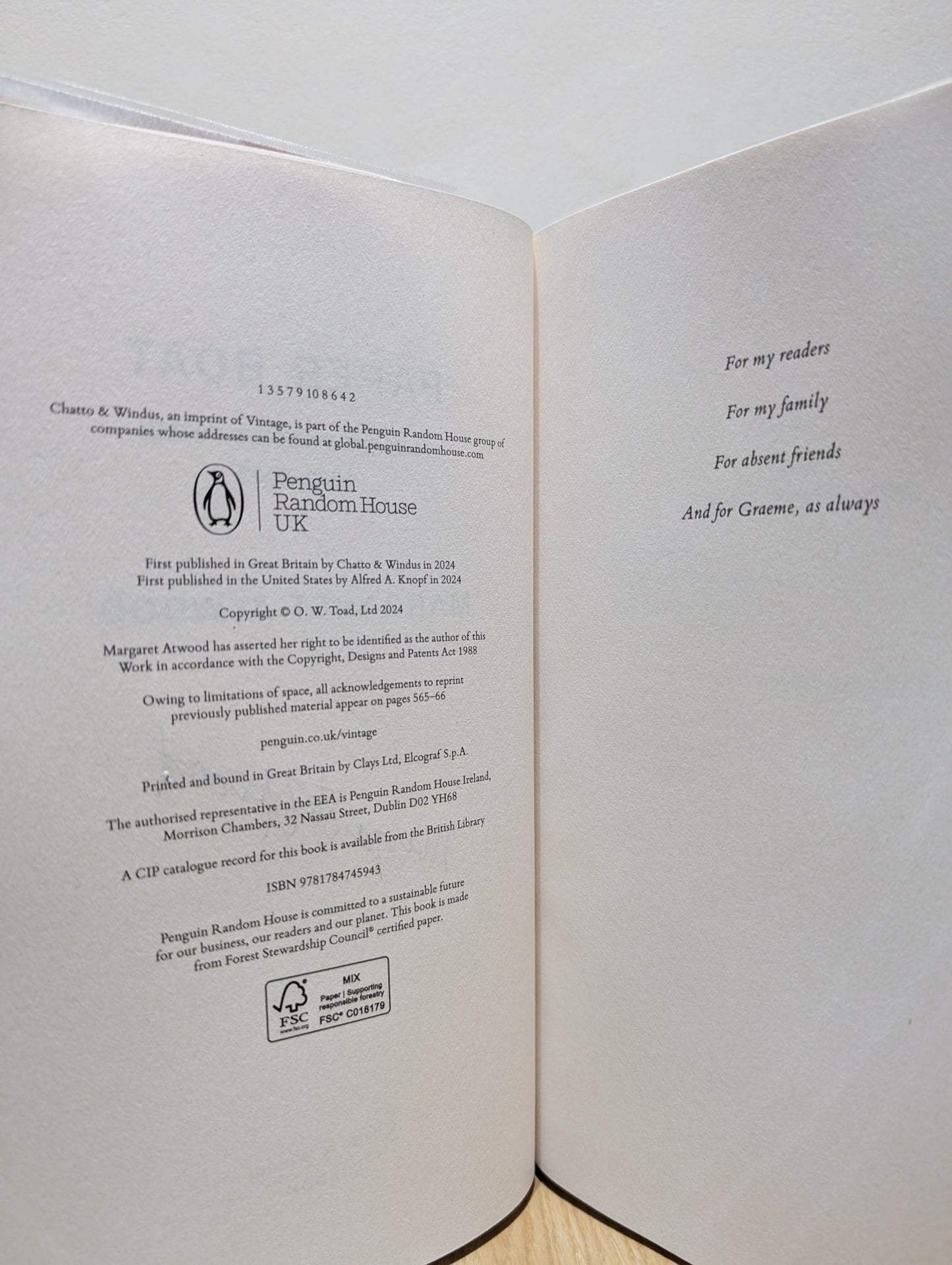 Paper Boat: New and Selected Poems 1961 - 2023 by Margaret Atwood (Signed First Edition) - Fialta Books