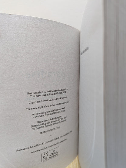 Paradise by Abdulrazak Gurnah - Fialta Books