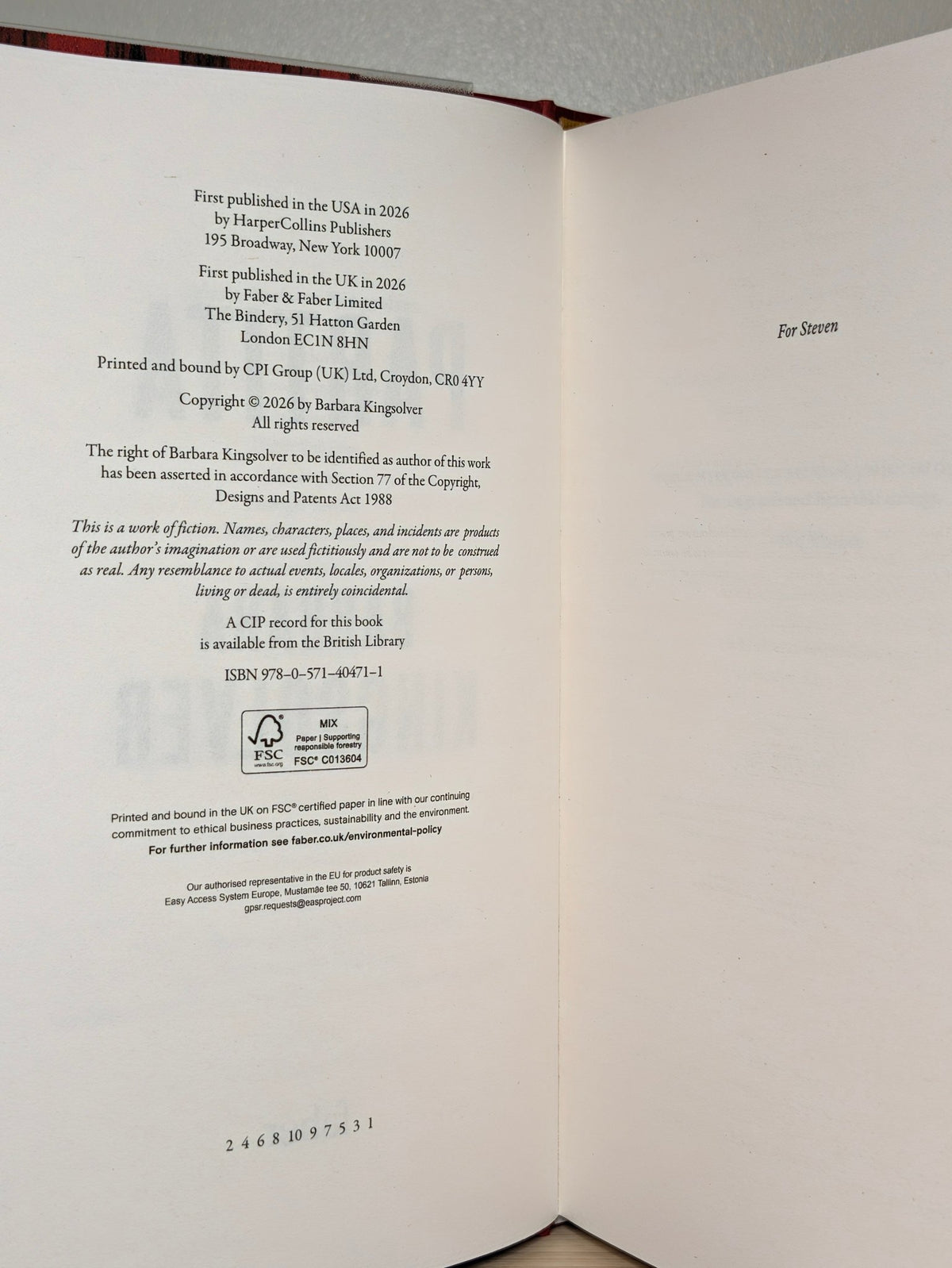 Partita by Barbara Kingsolver (First Edition) - Fialta Books