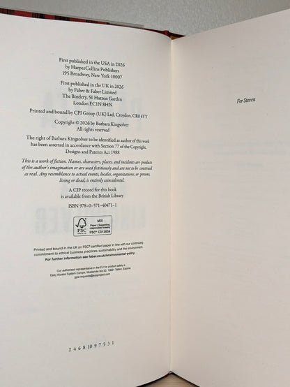 Partita by Barbara Kingsolver (First Edition) - Fialta Books