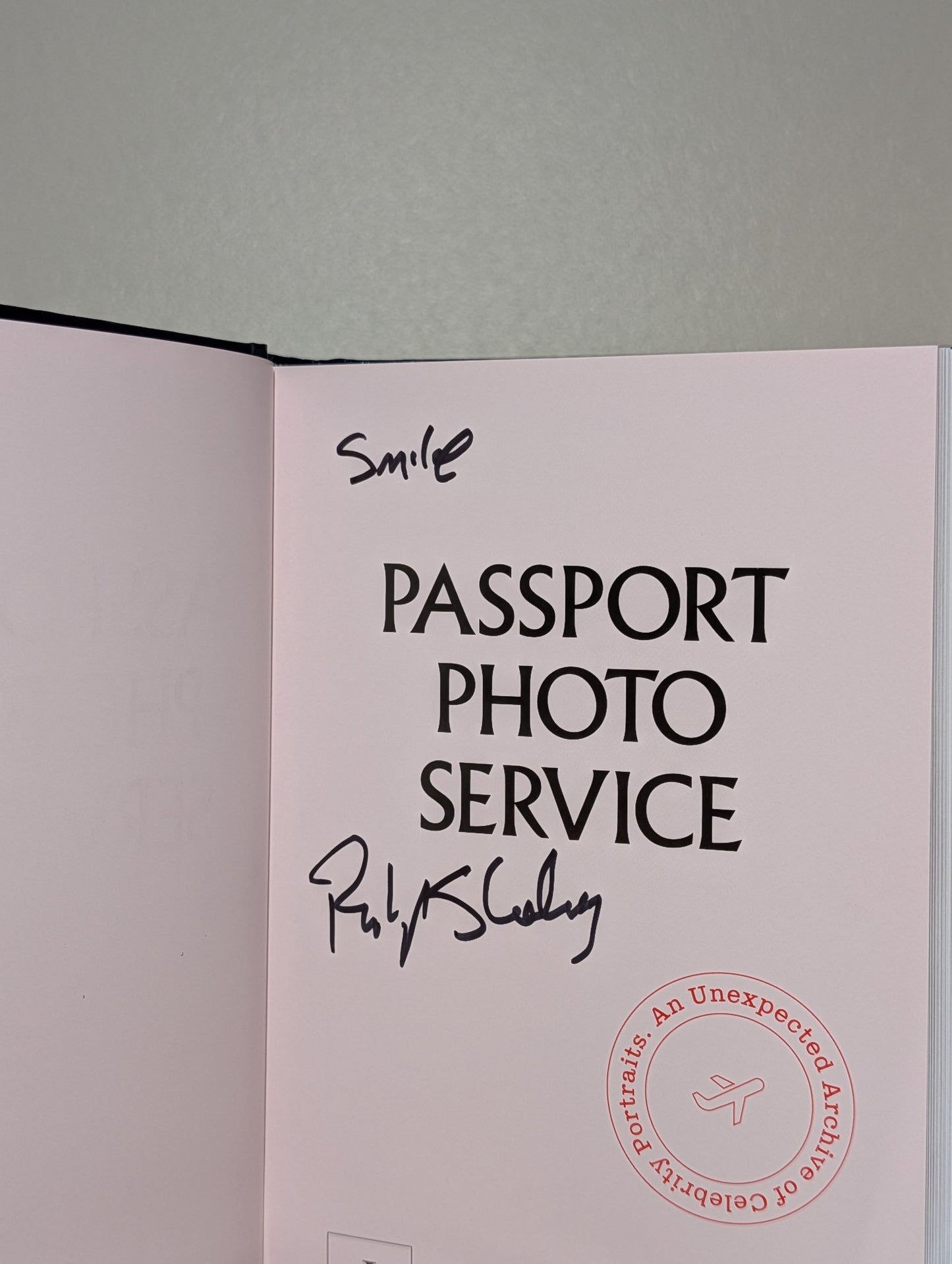 Passport Photo Service by Philip Sharkey (Signed First Edition) - Fialta Books