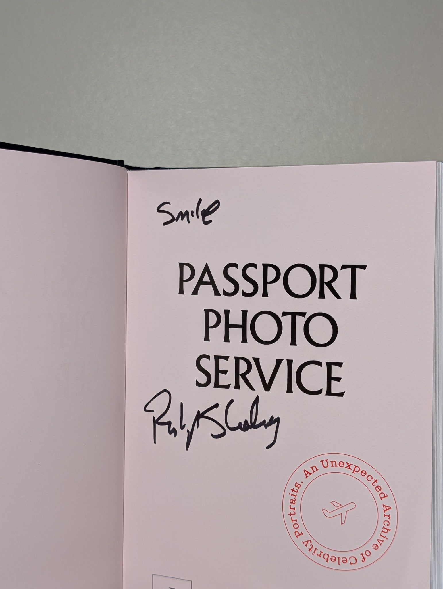 Passport Photo Service by Philip Sharkey (Signed First Edition) - Fialta Books