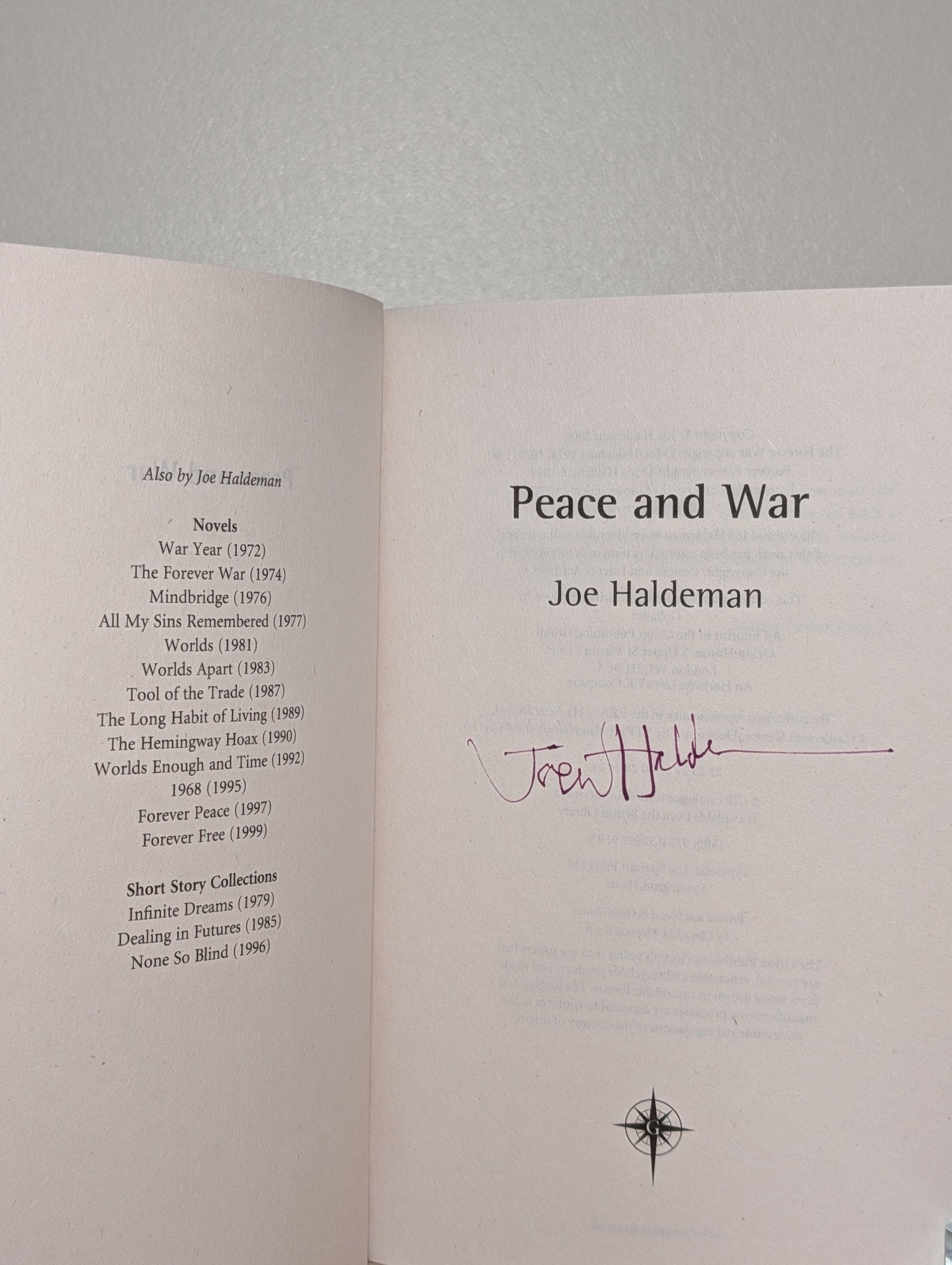 Peace And War Signed Omnibus Edition: Forever War; Forever Peace, Forever Free by Joe Haldeman - Fialta Books