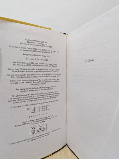 Peace Talks by Tim Finch (First Edition) - Fialta Books