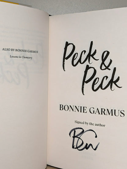 Peck & Peck by Bonnie Garmus (Signed First Edition with sprayed edges) - Fialta Books