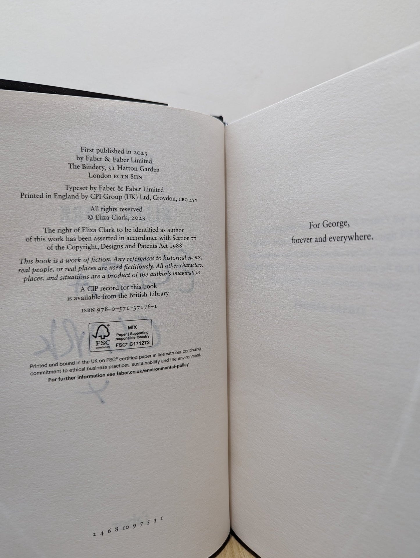 Penance by Eliza Clark (Signed First Edition) - Fialta Books