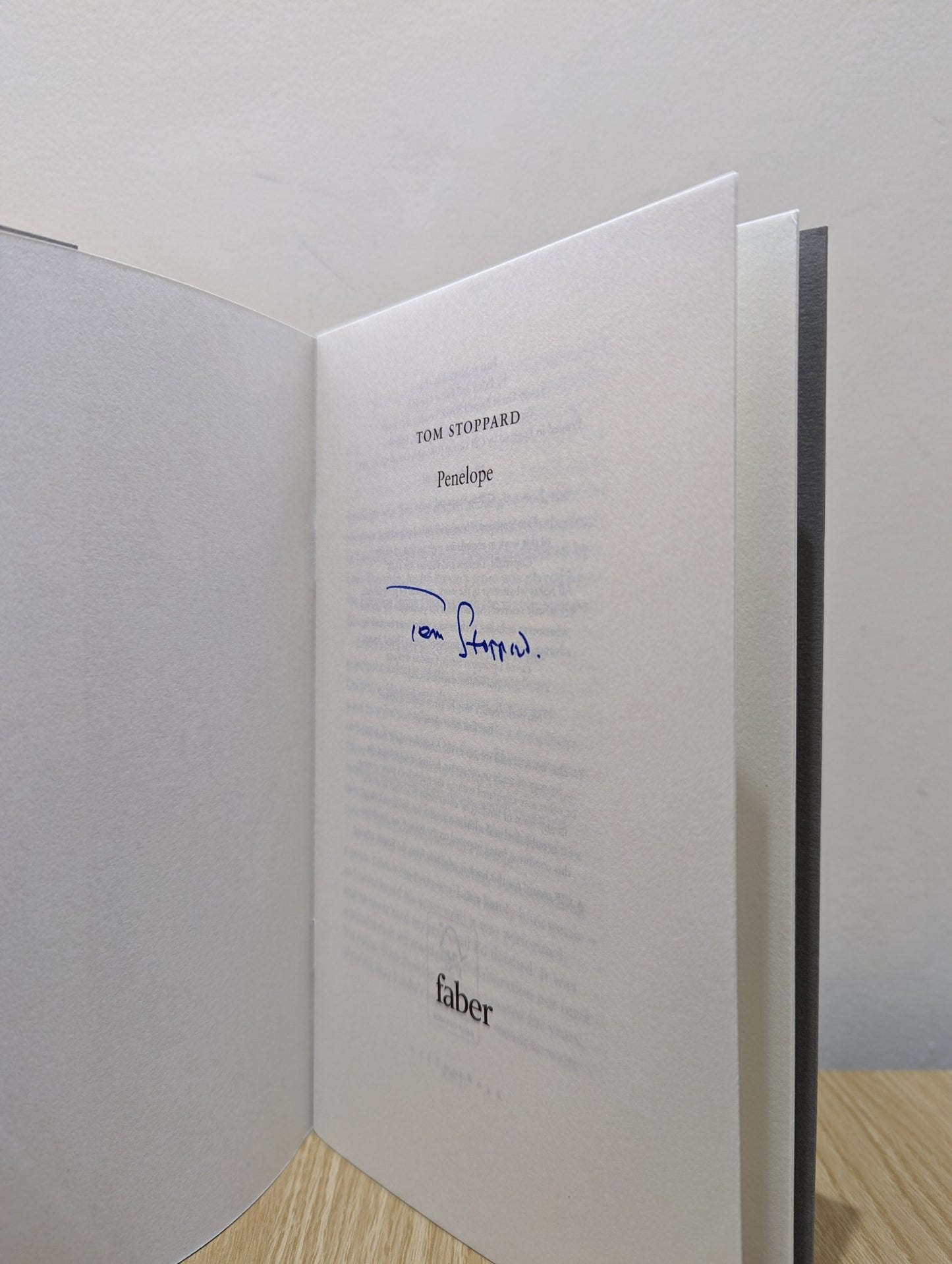 Penelope by Tom Stoppard (Signed Limited First Edition) - Fialta Books