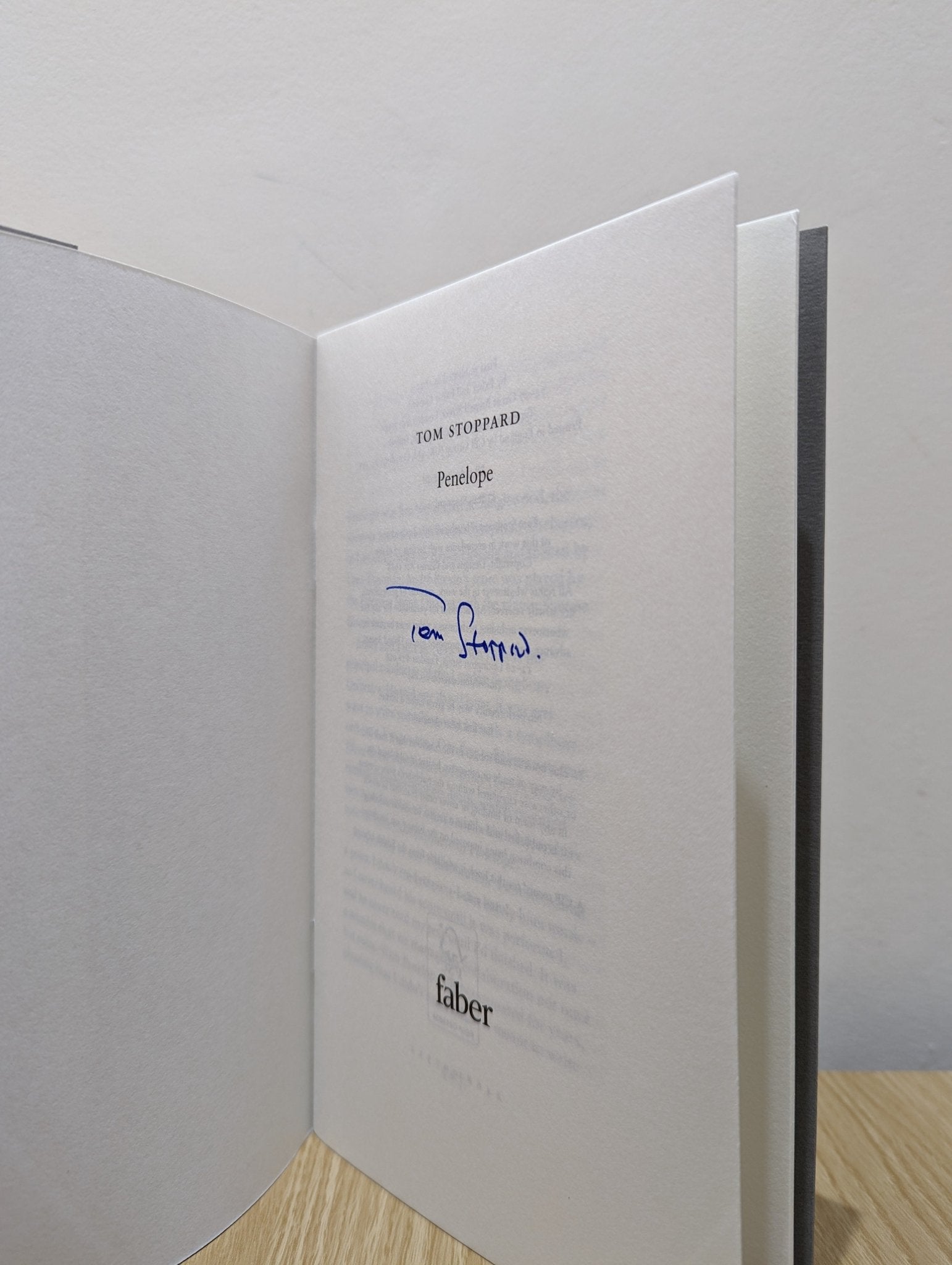 Penelope by Tom Stoppard (Signed Limited First Edition) - Fialta Books