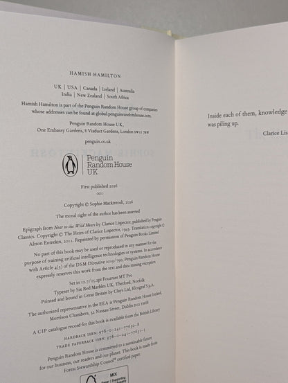 Permanence by Sophie Mackintosh (Signed First Edition) - Fialta Books