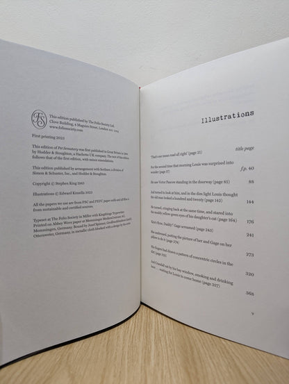 Pet Sematary by Stephen King (Folio Slipcase Edition) - Fialta Books