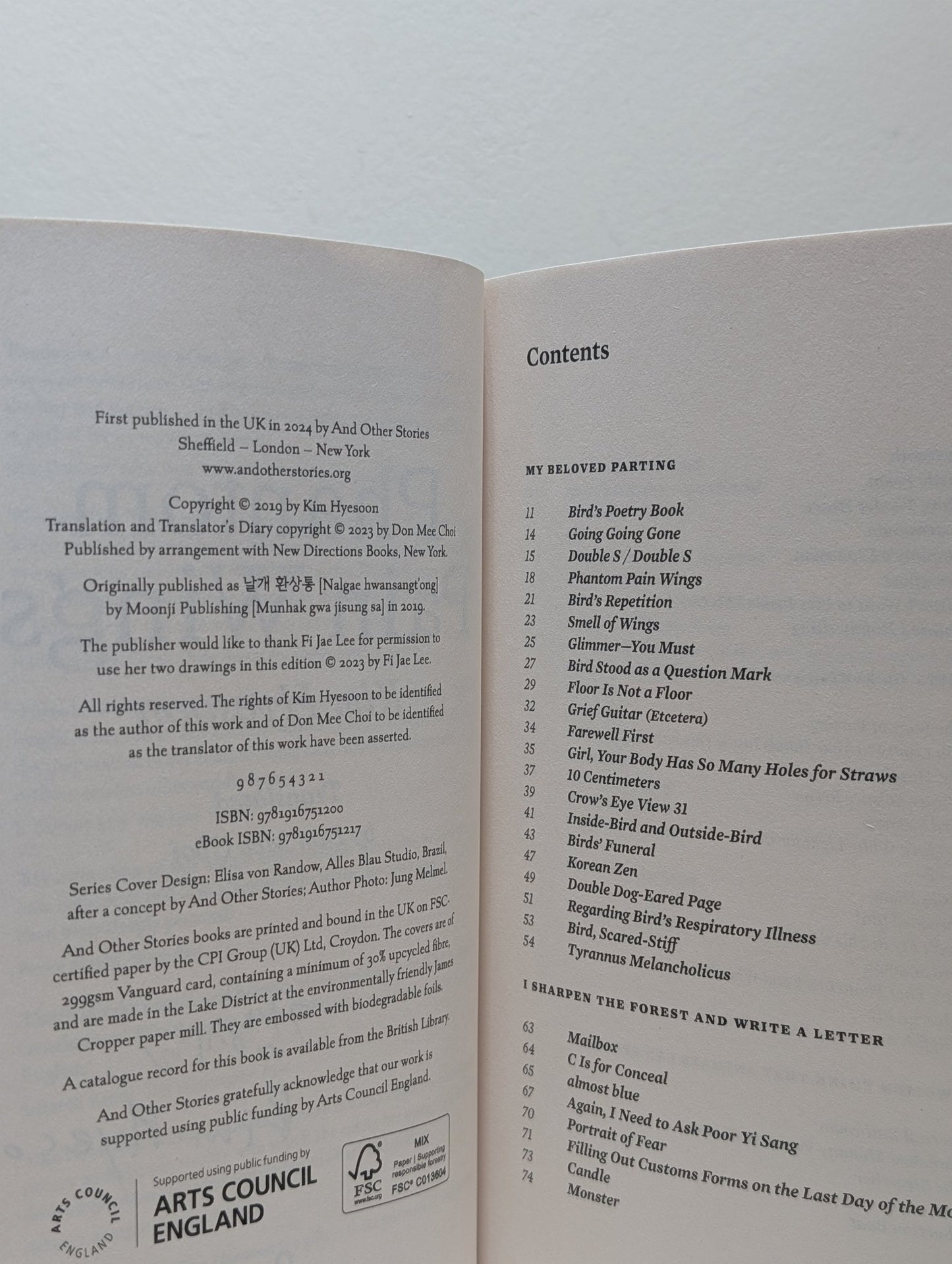 Phantom Pain Wings by Kim Hyesoon (Signed First Edition) - Fialta Books