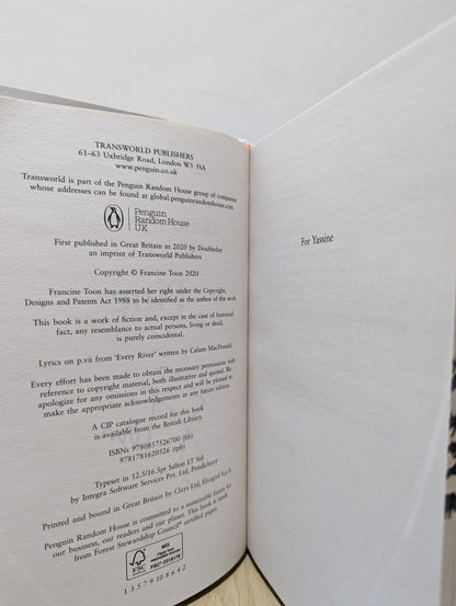 Pine by Francine Toon (Signed First Edition with stencilled edges) - Fialta Books