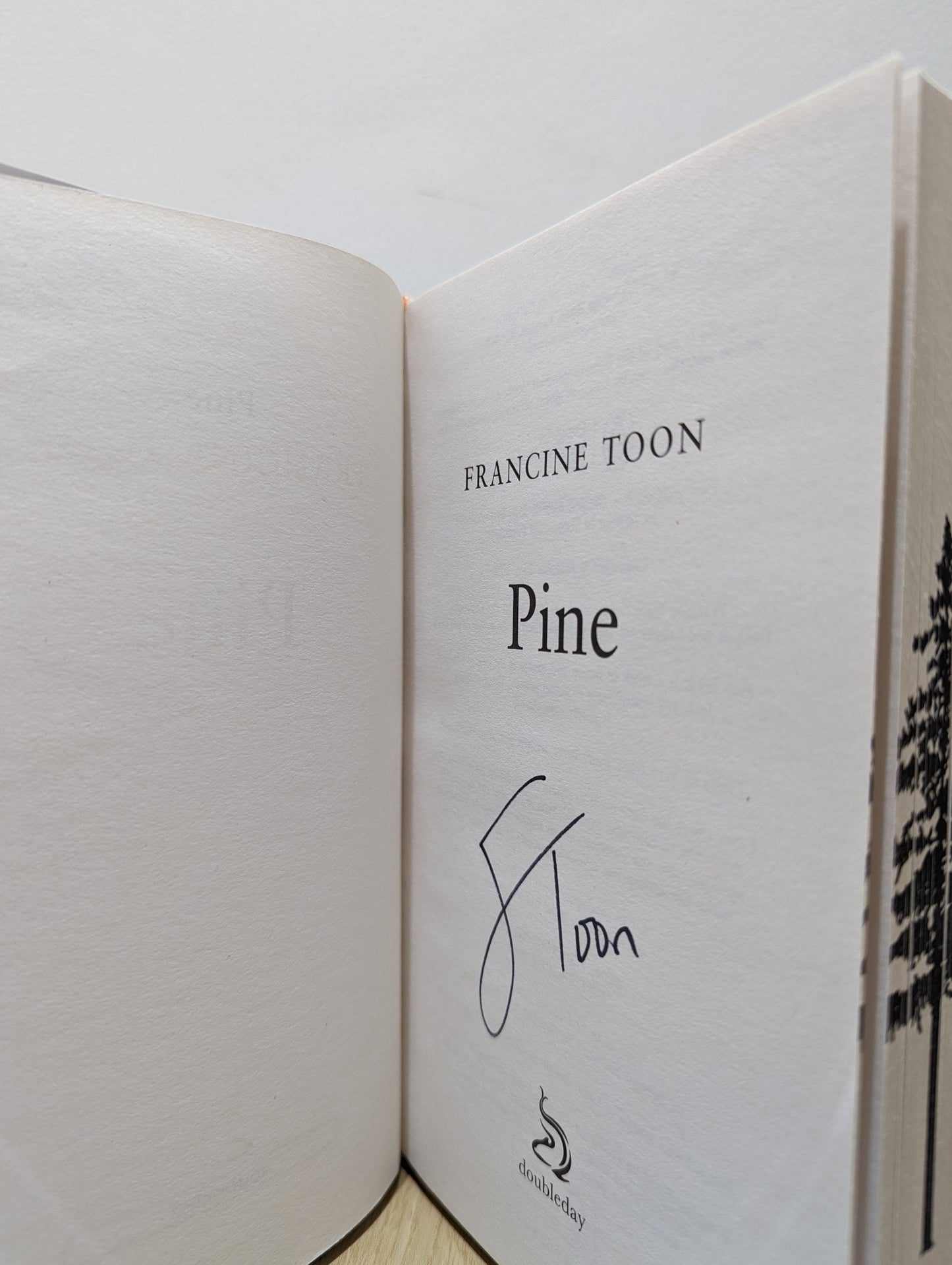 Pine by Francine Toon (Signed First Edition with stencilled edges) - Fialta Books