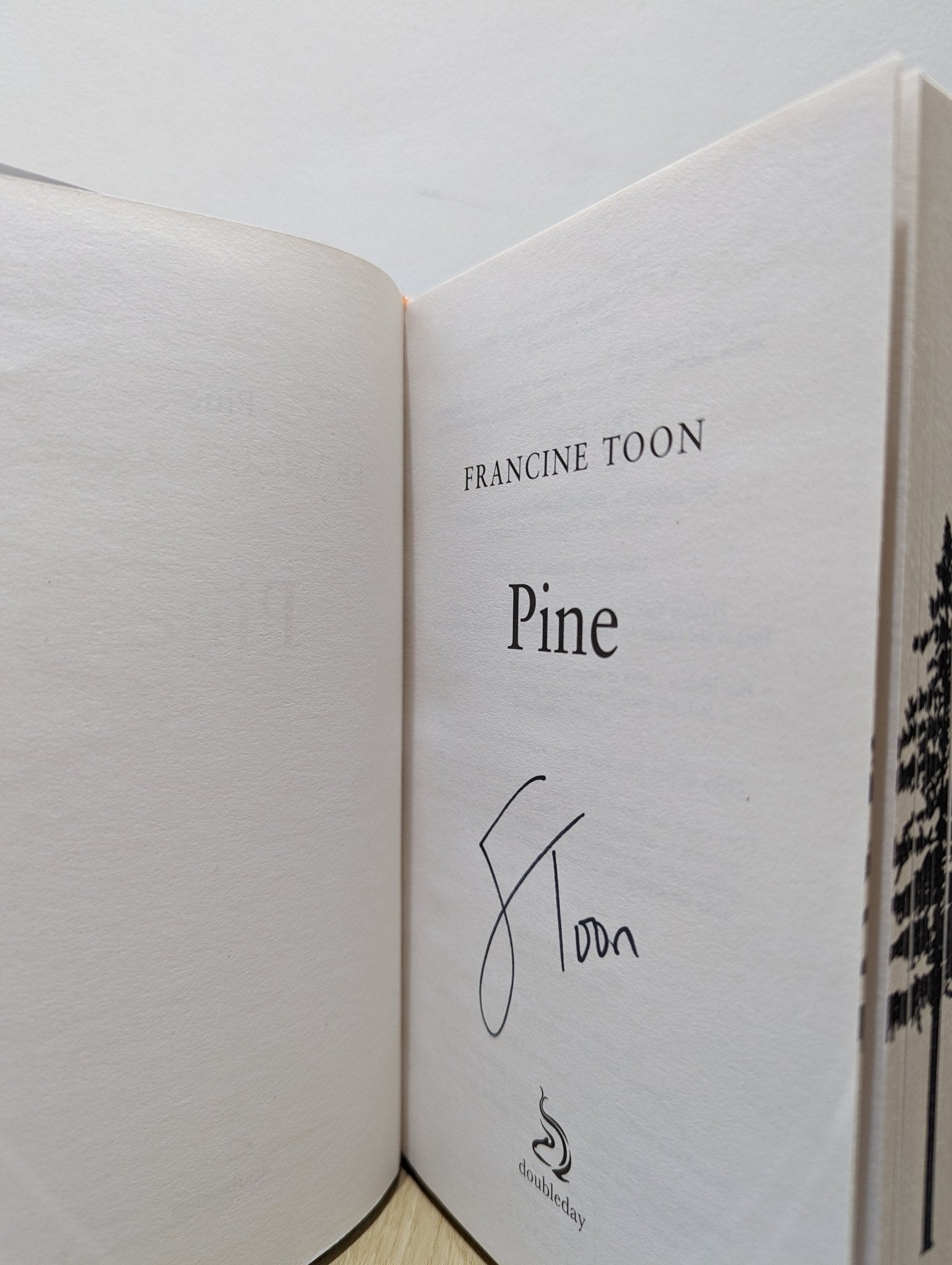 Pine by Francine Toon (Signed First Edition with stencilled edges) - Fialta Books