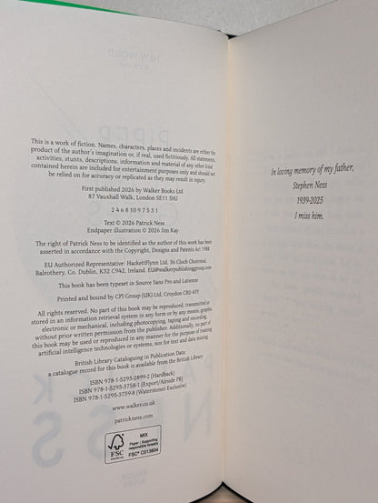 Piper at the Gates of Dusk by Patrick Ness (Signed First Edition with sprayed edges) - Fialta Books