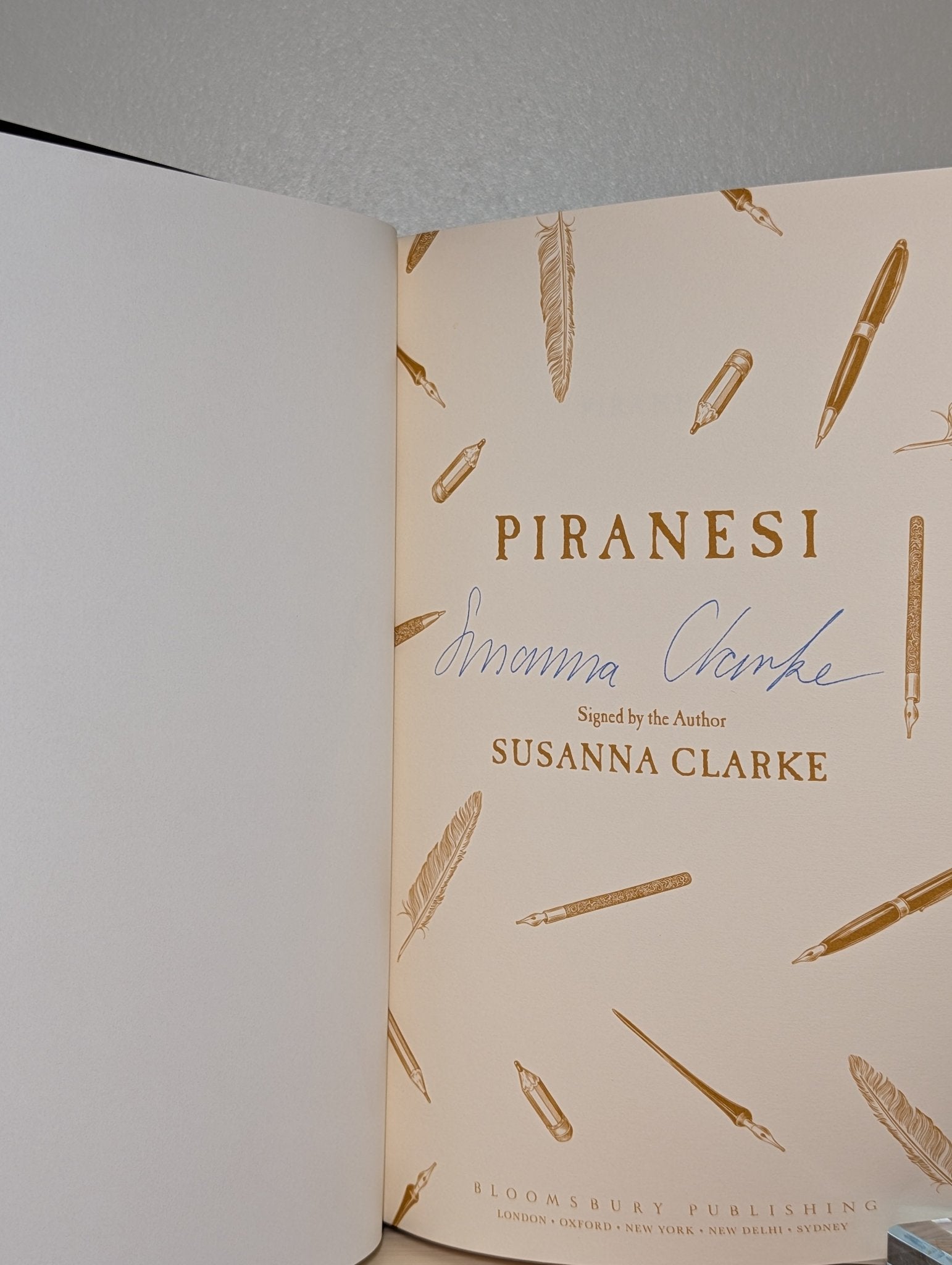 Piranesi by Susanna Clarke (Signed First Edition with extra chapter) - Fialta Books