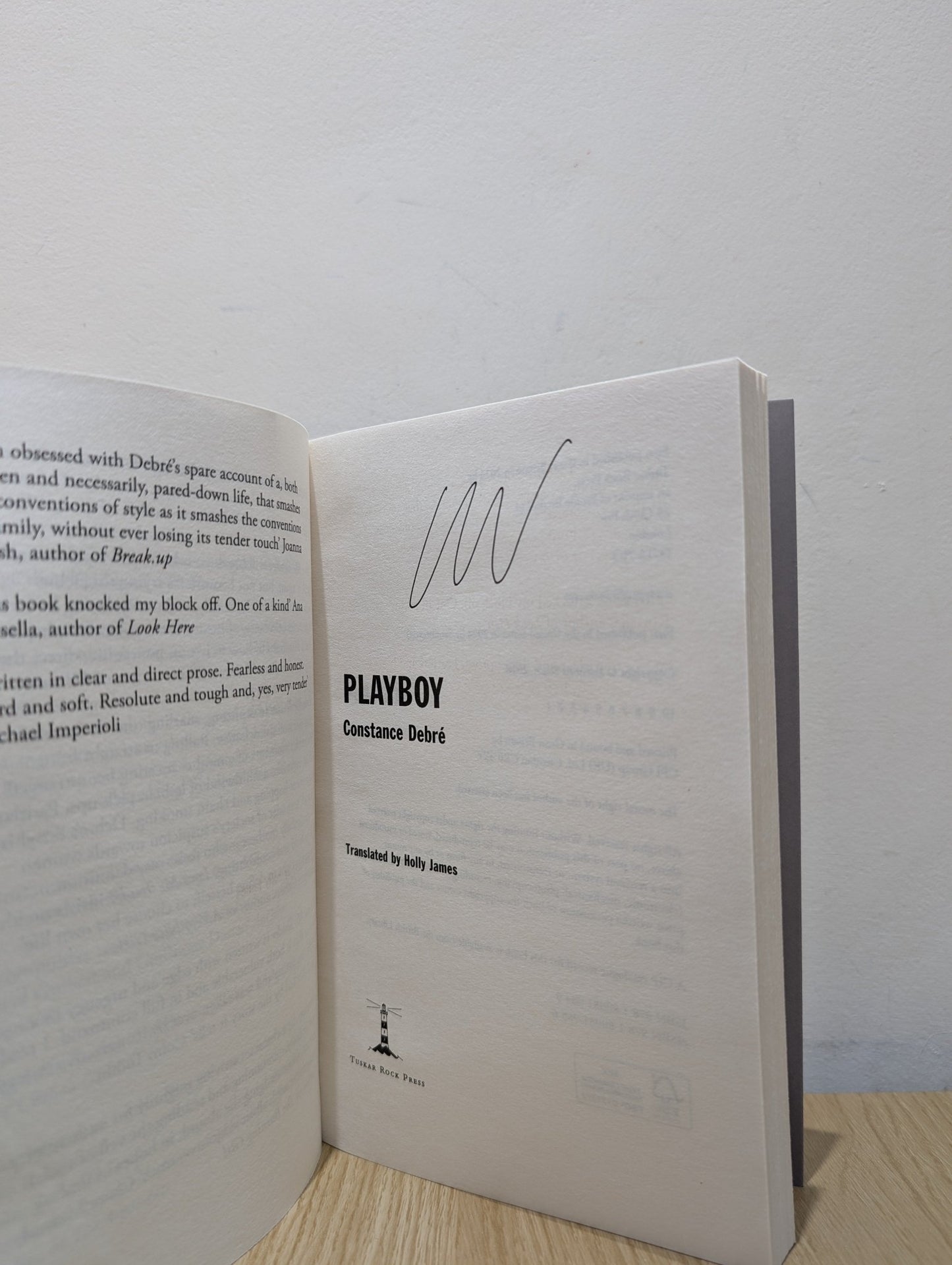Playboy by Constance Debre (Signed First Edition) - Fialta Books