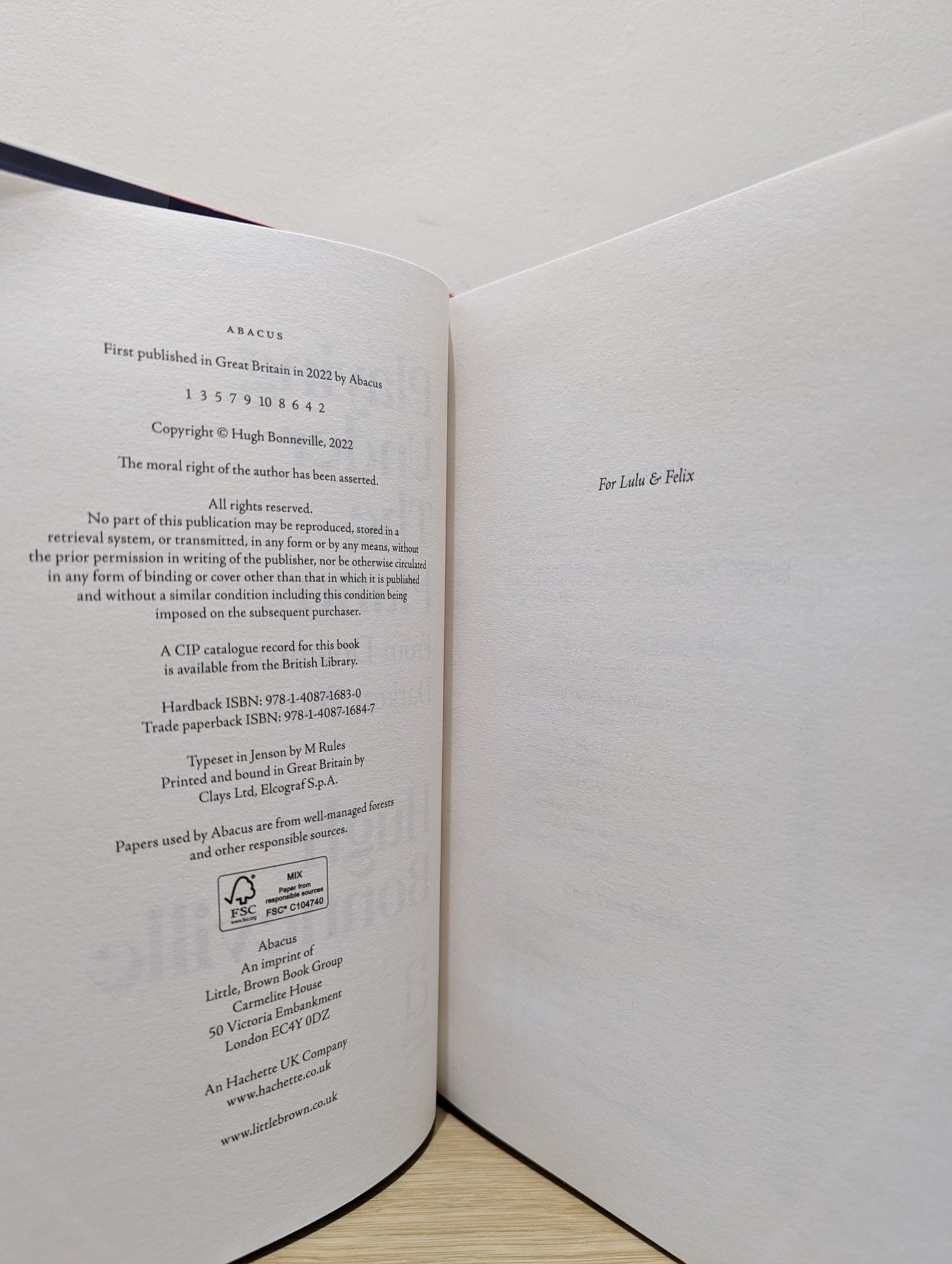 Playing Under the Piano by Hugh Bonneville (Signed First Edition) - Fialta Books