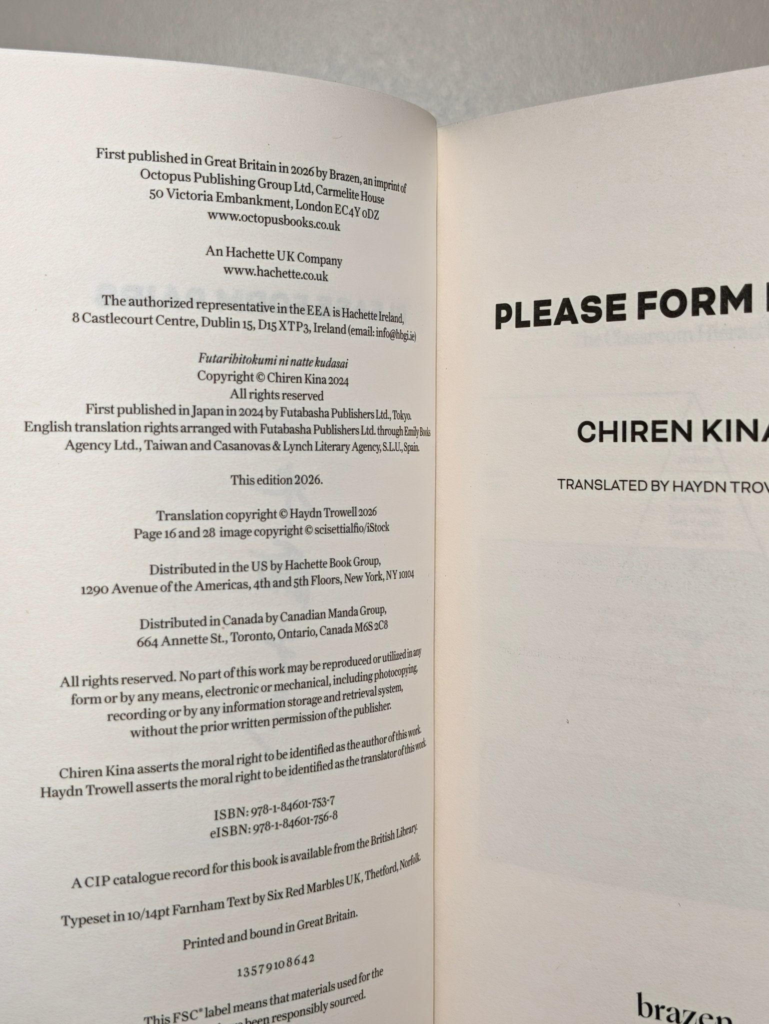 Please Form Pairs by Chiren Kina (Signed First Edition) - Fialta Books