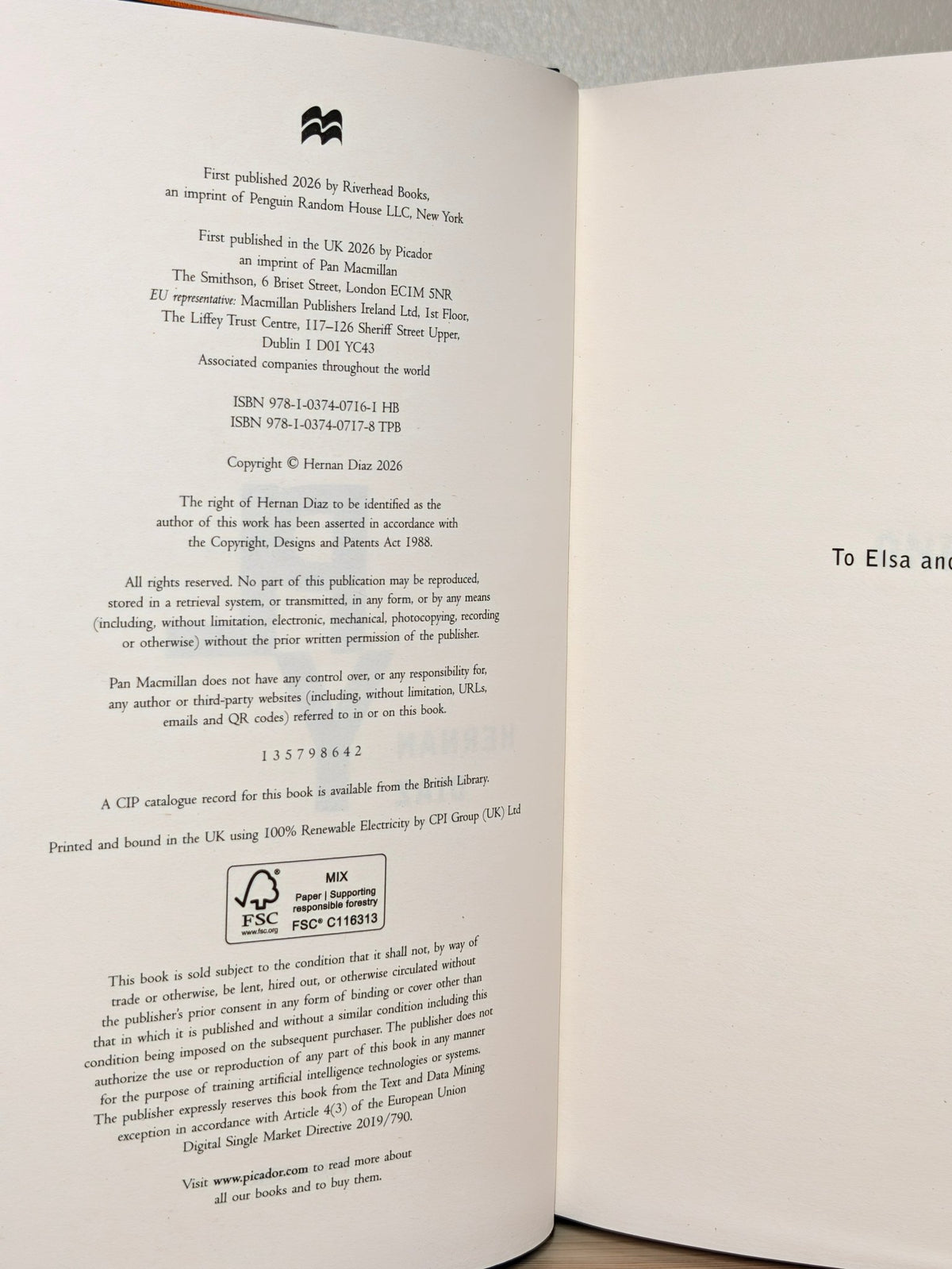 Ply by Hernan Diaz (Signed First Edition) - Fialta Books