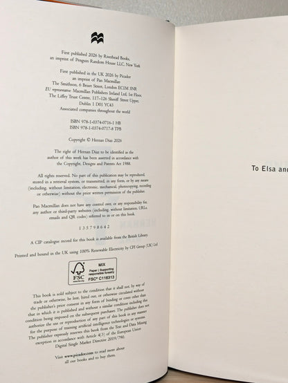 Ply by Hernan Diaz (Signed First Edition) - Fialta Books