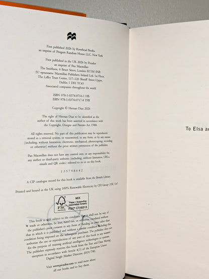 Ply by Hernan Diaz (Signed to Title Page) - Fialta Books