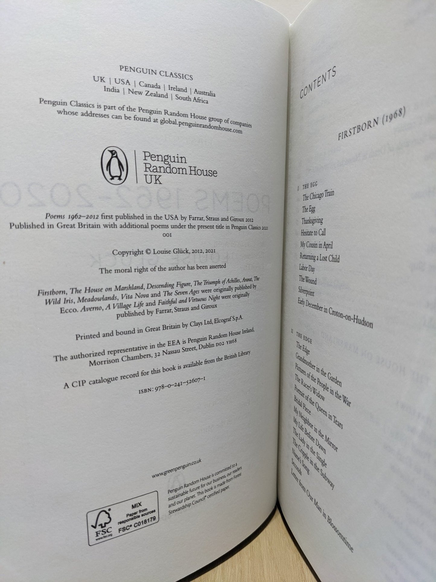 Poems: 1962 - 2020 by Louise Gluck (Signed First UK Edition) - Fialta Books