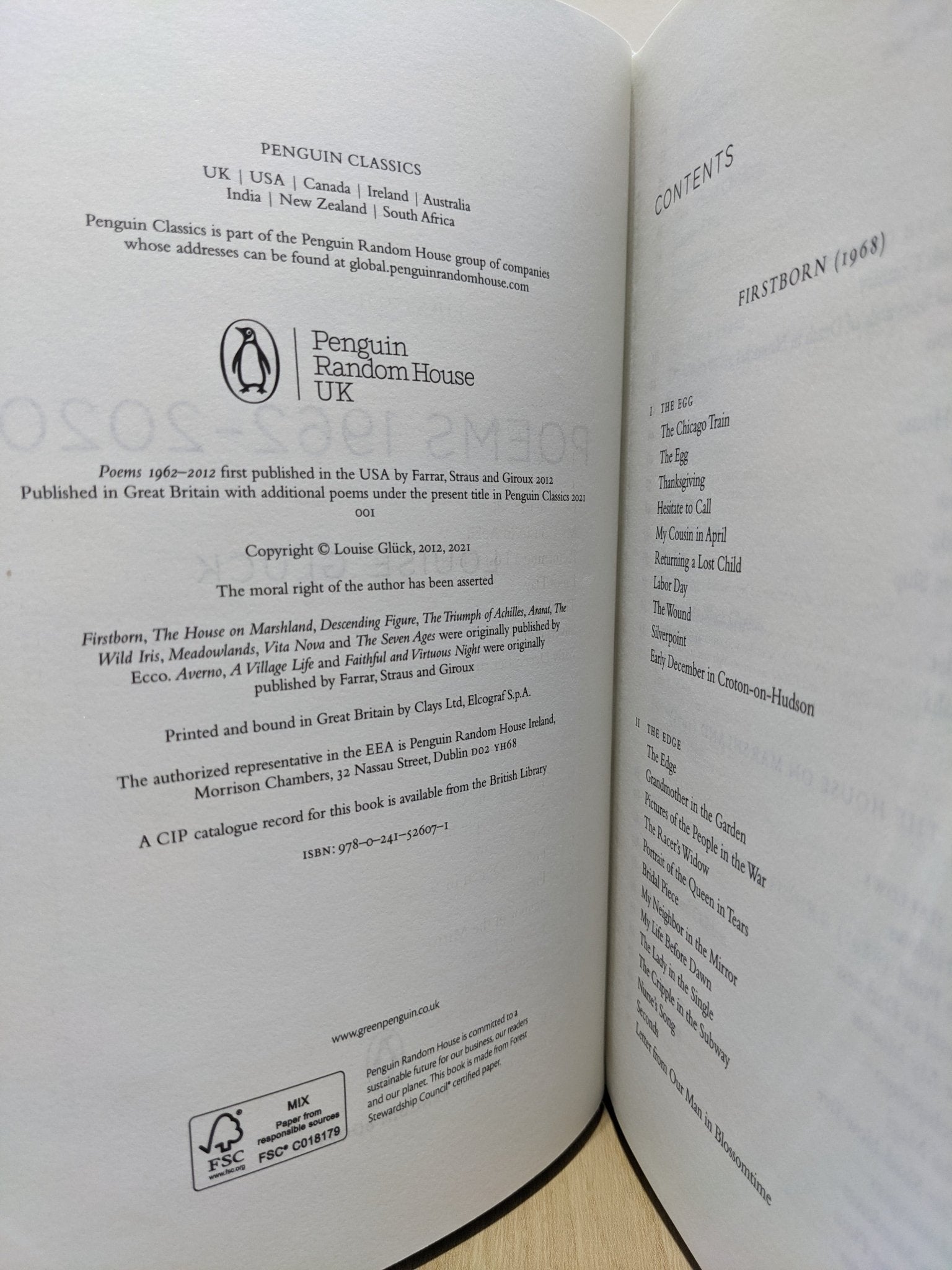 Poems: 1962 - 2020 by Louise Gluck (Signed First UK Edition) - Fialta Books