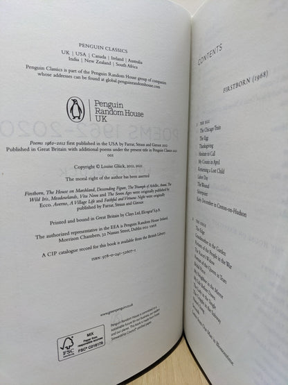 Poems: 1962 - 2020 by Louise Gluck (Signed First UK Edition) - Fialta Books