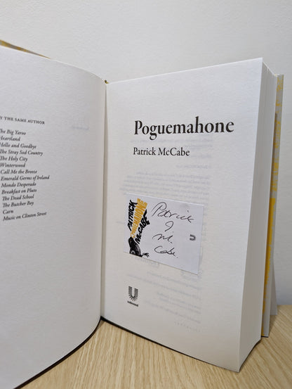 Poguemahone by Patrick McCabe (Signed Bookplate First Edition) - Fialta Books
