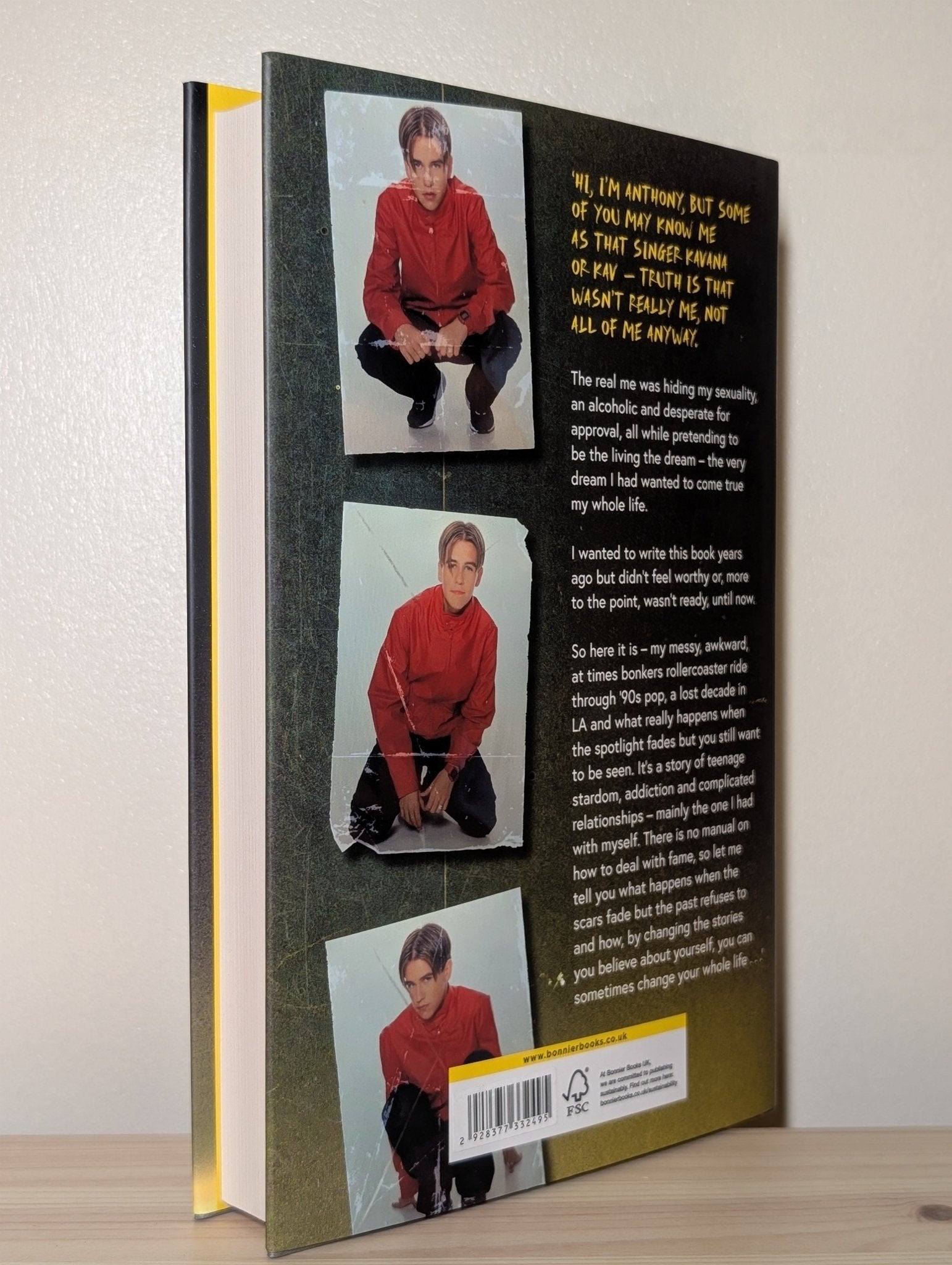 Pop Scars: A memoir on fame, addiction and the dark side of 90s pop by Anthony Kavanagh (Signed First Edition) - Fialta Books
