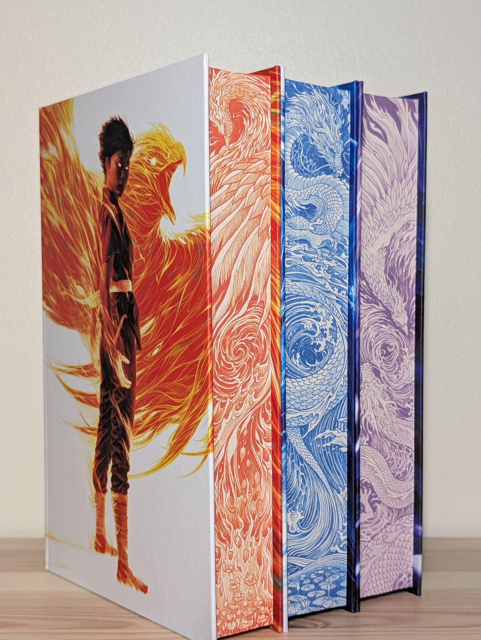 Poppy War, Dragon Republic, Burning God by R.F. Kuang (Signed Deluxe Set) - Fialta Books