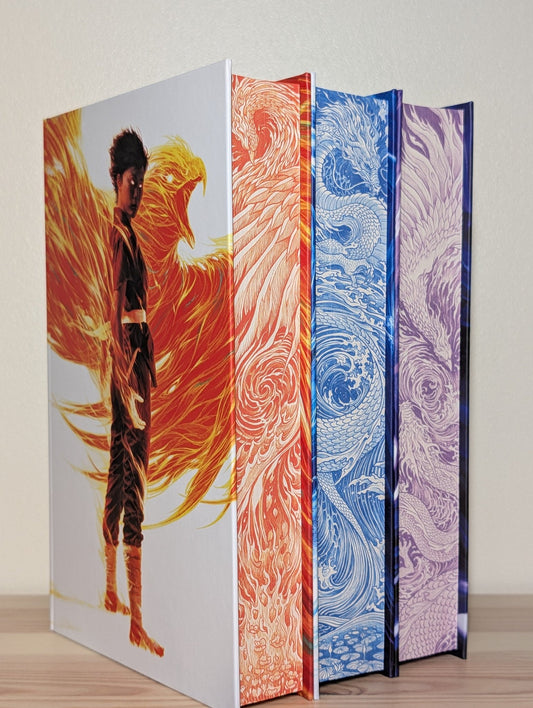 Poppy War, Dragon Republic, Burning God by R.F. Kuang (Signed Deluxe Set) - Fialta Books