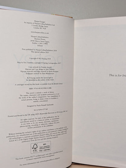 Poppy War, Dragon Republic, Burning God by R.F. Kuang (Signed Deluxe Set) - Fialta Books