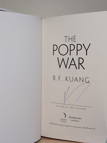 Poppy War, Dragon Republic, Burning God by R.F. Kuang (Signed Deluxe Set) - Fialta Books