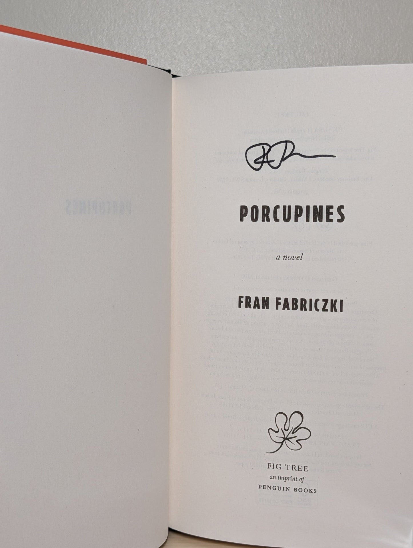 Porcupines by Fran Fabriczki (Signed First Edition) - Fialta Books