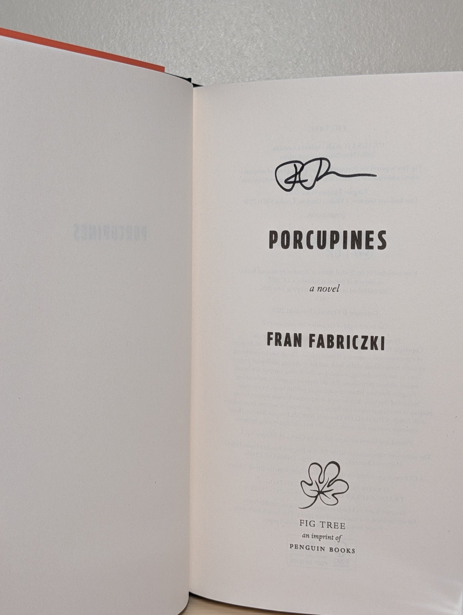 Porcupines by Fran Fabriczki (Signed First Edition) - Fialta Books