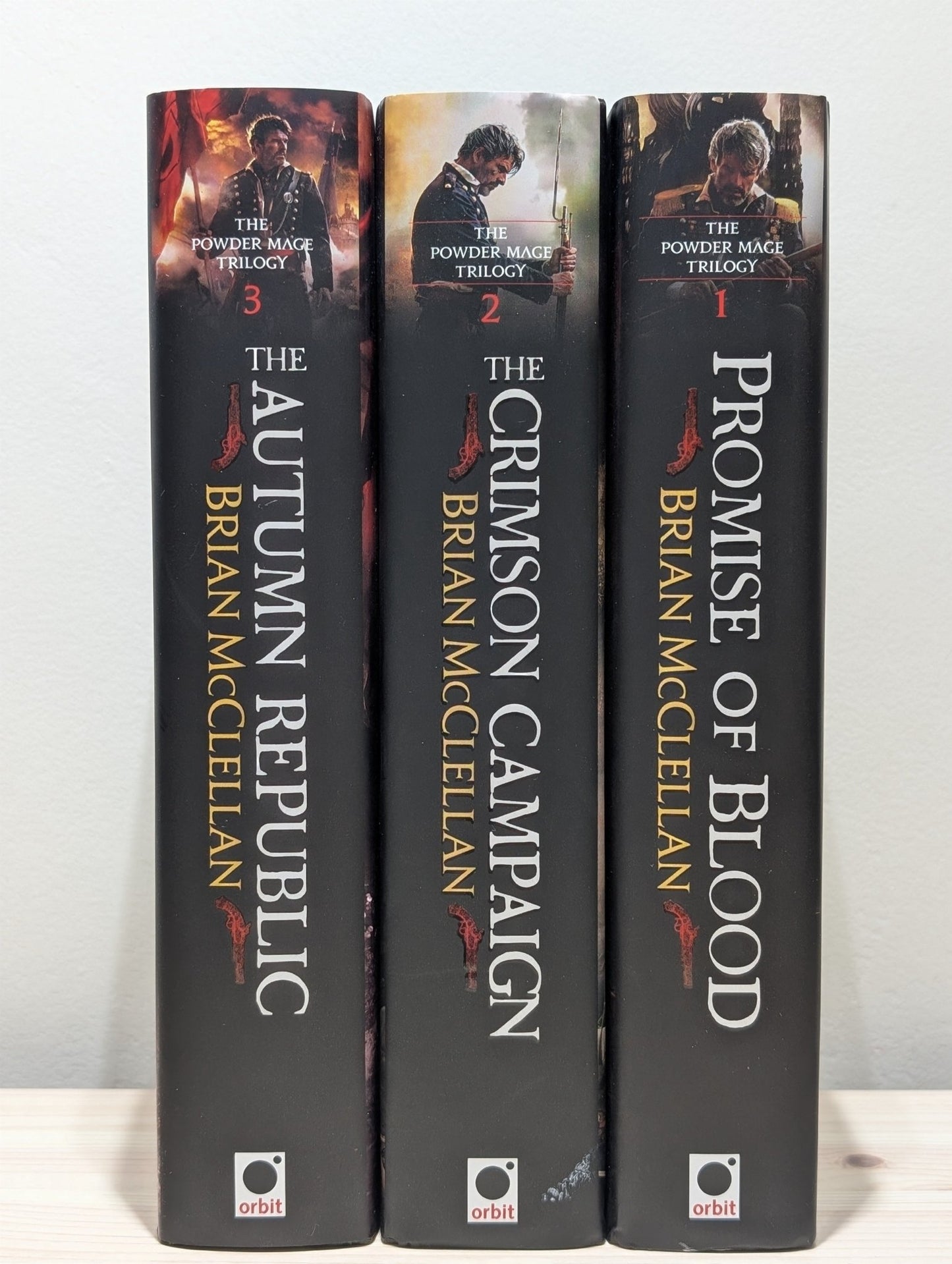 Powder Mage 1 - 3 by Brian McClellan (Signed with sprayed edges) - Fialta Books