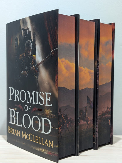 Powder Mage 1 - 3 by Brian McClellan (Signed with sprayed edges) - Fialta Books