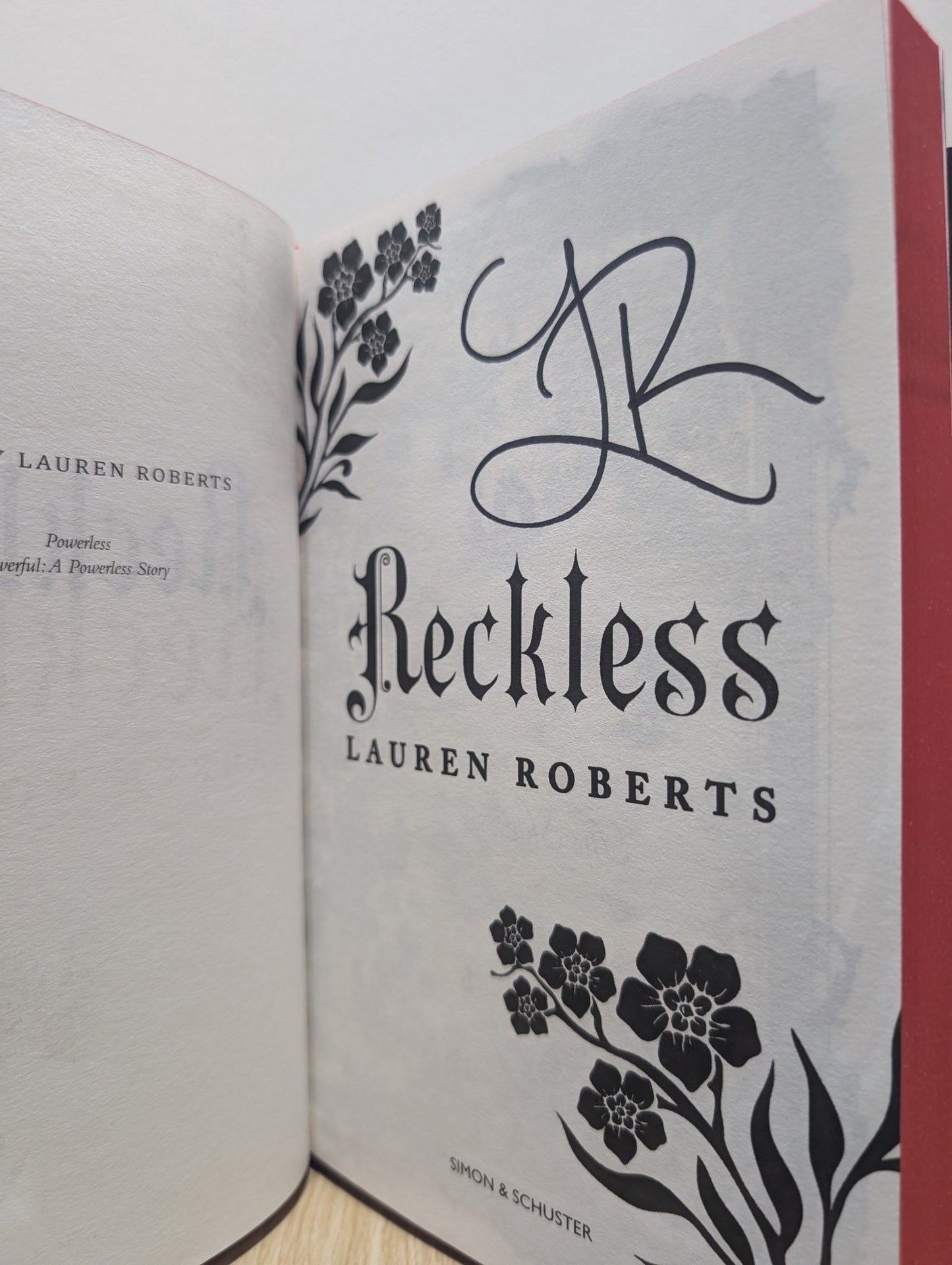 Powerless; Reckless by Lauren Roberts (Signed Deluxe Edition with sprayed edges) - Fialta Books
