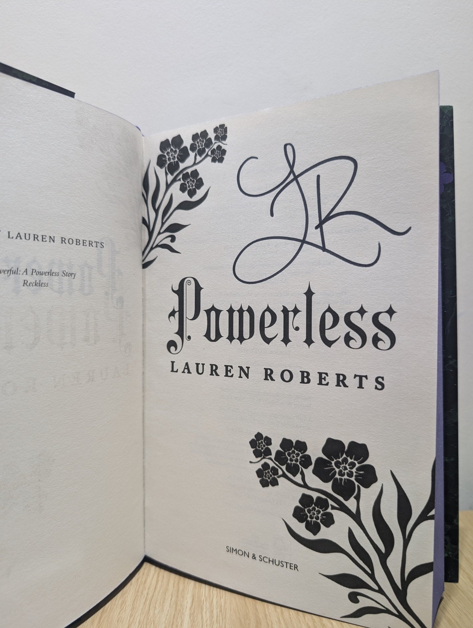 Powerless; Reckless by Lauren Roberts (Signed Deluxe Edition with sprayed edges) - Fialta Books