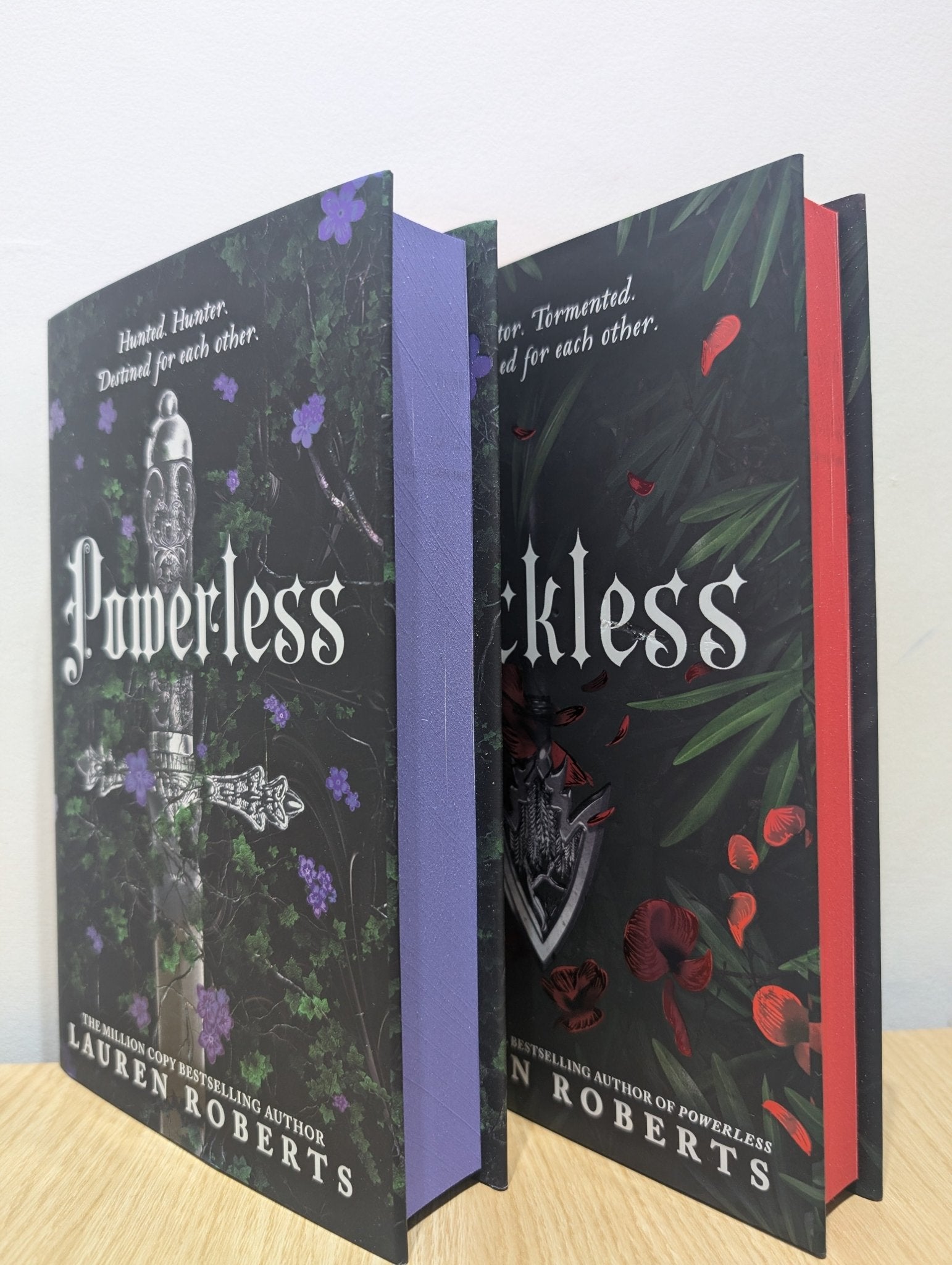 Powerless; Reckless by Lauren Roberts (Signed Deluxe Edition with spra ...