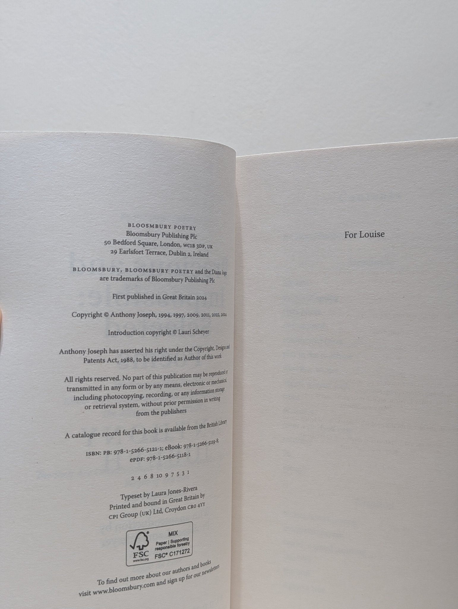 Precious & Impossible: Selected Poems by Anthony Joseph (Signed First Edition) - Fialta Books