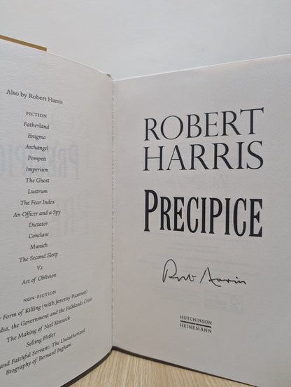 Precipice by Robert Harris (Signed First Edition) - Fialta Books